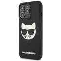 Etui Karl Lagerfeld 3D Rubber Choupette na iPhone 13 Pro / iPhone 13 - czarne