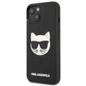 Etui Karl Lagerfeld 3D Rubber Choupette na iPhone 13 - czarne