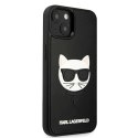 Etui Karl Lagerfeld 3D Rubber Choupette na iPhone 13 - czarne