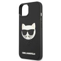 Etui Karl Lagerfeld 3D Rubber Choupette na iPhone 13 - czarne