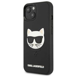 Etui Karl Lagerfeld 3D Rubber Choupette na iPhone 13 mini - czarne