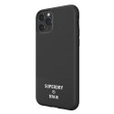 Etui SuperDry Moulded Canvas na iPhone 11 Pro Max - czarne