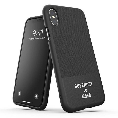 Etui SuperDry Moulded Canvas na iPhone X / Xs - czarne