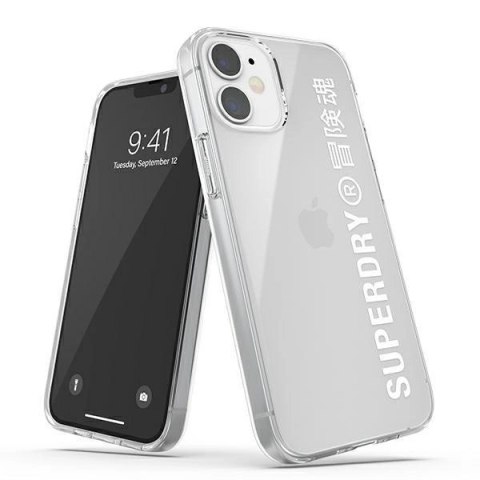 Etui SuperDry Snap na iPhone 12 mini - białe