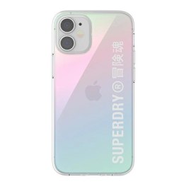 Etui SuperDry Snap na iPhone 12 mini - opalizujące