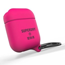 Etui SuperDry Waterproof na AirPods 1/2 - różowe