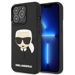 Etui Karl Lagerfeld 3D Rubber Karl's Head na iPhone 13 Pro Max - czarne