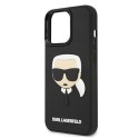 Etui Karl Lagerfeld 3D Rubber Karl's Head na iPhone 13 Pro / iPhone 13 - czarne