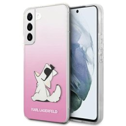 Etui Karl Lagerfeld Choupette Eat na Samsung Galaxy S22+ - różowe