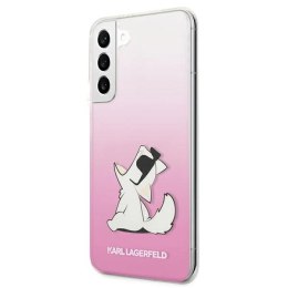 Etui Karl Lagerfeld Choupette Eat na Samsung Galaxy S22+ - różowe