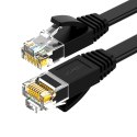 Kabel Ugreen NW102 50172 płaski sieciowy LAN Ethernet Cat. 6 0.5m - czarny