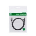 Kabel Ugreen NW102 50172 płaski sieciowy LAN Ethernet Cat. 6 0.5m - czarny