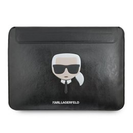 Pokrowiec Karl Lagerfeld Ikonik Karl's Head na laptopa 16'' - czarny