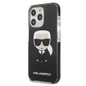 Etui Karl Lagerfeld Iconik Karl na iPhone 13 Pro Max - czarne