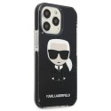 Etui Karl Lagerfeld Iconik Karl na iPhone 13 Pro Max - czarne