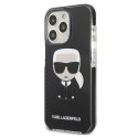 Etui Karl Lagerfeld Iconik Karl na iPhone 13 Pro / iPhone 13 - czarne