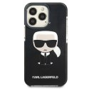 Etui Karl Lagerfeld Iconik Karl na iPhone 13 Pro / iPhone 13 - czarne