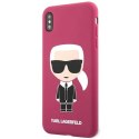 Karl Lagerfeld KLHCPXSLFKFU iPhone X/Xs hardcase fuksja/fushia Silicone Ikonik