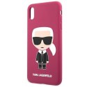 Karl Lagerfeld KLHCPXSLFKFU iPhone X/Xs hardcase fuksja/fushia Silicone Ikonik