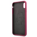 Karl Lagerfeld KLHCPXSLFKFU iPhone X/Xs hardcase fuksja/fushia Silicone Ikonik