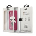 Karl Lagerfeld KLHCPXSLFKFU iPhone X/Xs hardcase fuksja/fushia Silicone Ikonik