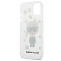 Etui Karl Lagerfeld Flower Ikonik Karl na iPhone 13 mini - przezroczyste