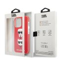 Etui Karl Lagerfeld Karl&Choupette Head na iPhone 13 Pro Max - czerwone