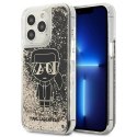 Etui Karl Lagerfeld Liquid Glitter Gatsby na iPhone 13 Pro Max - czarne