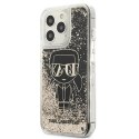 Etui Karl Lagerfeld Liquid Glitter Gatsby na iPhone 13 Pro Max - czarne