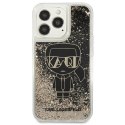 Etui Karl Lagerfeld Liquid Glitter Gatsby na iPhone 13 Pro Max - czarne