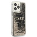 Etui Karl Lagerfeld Liquid Glitter Gatsby na iPhone 13 Pro Max - czarne