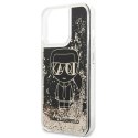 Etui Karl Lagerfeld Liquid Glitter Gatsby na iPhone 13 Pro Max - czarne