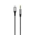 Dudao kabel audio Lightning - mini jack 3.5mm 1m szary (L11PRO)