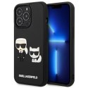 Etui Karl Lagerfeld Karl&Choupette Ikonik 3D na iPhone 13 Pro / iPhone 13 - czarne