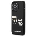 Etui Karl Lagerfeld Karl&Choupette Ikonik 3D na iPhone 13 Pro / iPhone 13 - czarne