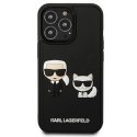 Etui Karl Lagerfeld Karl&Choupette Ikonik 3D na iPhone 13 Pro / iPhone 13 - czarne