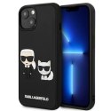 Etui Karl Lagerfeld Karl&Choupette Ikonik 3D na iPhone 13 mini - czarne