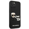 Etui Karl Lagerfeld Karl&Choupette Ikonik 3D na iPhone 13 mini - czarne