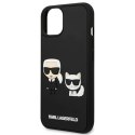 Etui Karl Lagerfeld Karl&Choupette Ikonik 3D na iPhone 13 mini - czarne