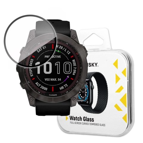 Wozinsky Watch Glass hybrydowe szkło do Garmin Fenix 7X czarny