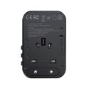 Adapter podróżny Choetech PD5009-BK GaN EU / US / UK / AU 2x USB-C USB-A 65W PD - czarny