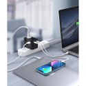 Adapter podróżny Choetech PD5009-BK GaN EU / US / UK / AU 2x USB-C USB-A 65W PD - czarny