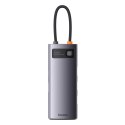 Baseus Metal Gleam Series stacja dokująca HUB 6 w 1 USB Typ C - 1 x HDMI / 3 x USB 3.2 Gen. 1 / 1 x Power Delivery / 1 x VGA sza