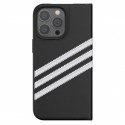 Etui Adidas OR Booklet Case PU na iPhone 13 Pro / iPhone 13 - czarno-białe