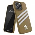 Etui Adidas OR Moulded Case PU na iPhone 13 Pro Max - beżowo-złote