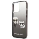 Etui Karl Lagerfeld Gradient Ikonik Karl&Choupette na iPhone 13 Pro / iPhone 13 - czarne