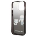 Etui Karl Lagerfeld Gradient Ikonik Karl&Choupette na iPhone 13 Pro / iPhone 13 - czarne