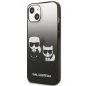 Etui Karl Lagerfeld Gradient Ikonik Karl&Choupette na iPhone 13 - czarne