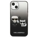 Etui Karl Lagerfeld Gradient Ikonik Karl&Choupette na iPhone 13 - czarne