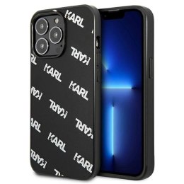 Etui Karl Lagerfeld Allover na iPhone 13 Pro / iPhone 13 - czarne